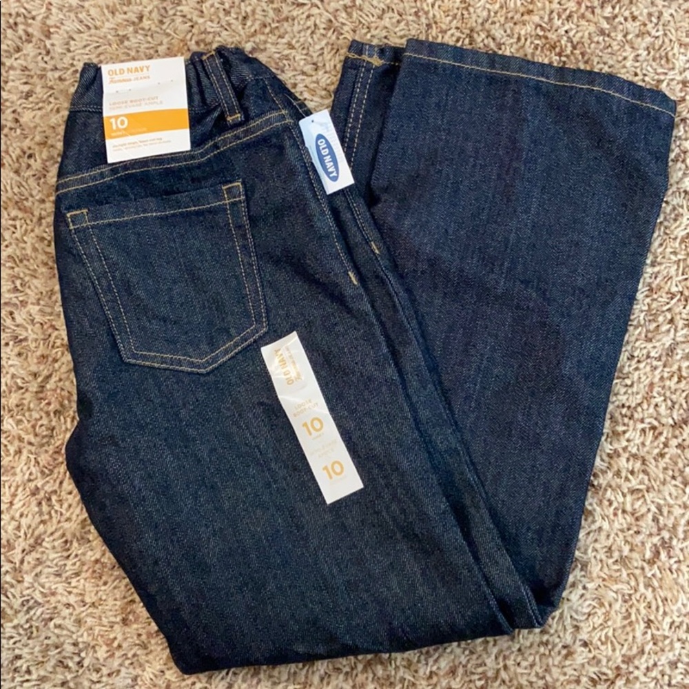 Old Navy Boys Loose Bootcut Jeans 10
